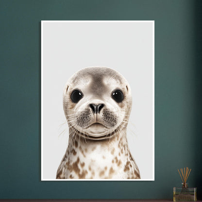 Seal portrait poster - Sillystroke