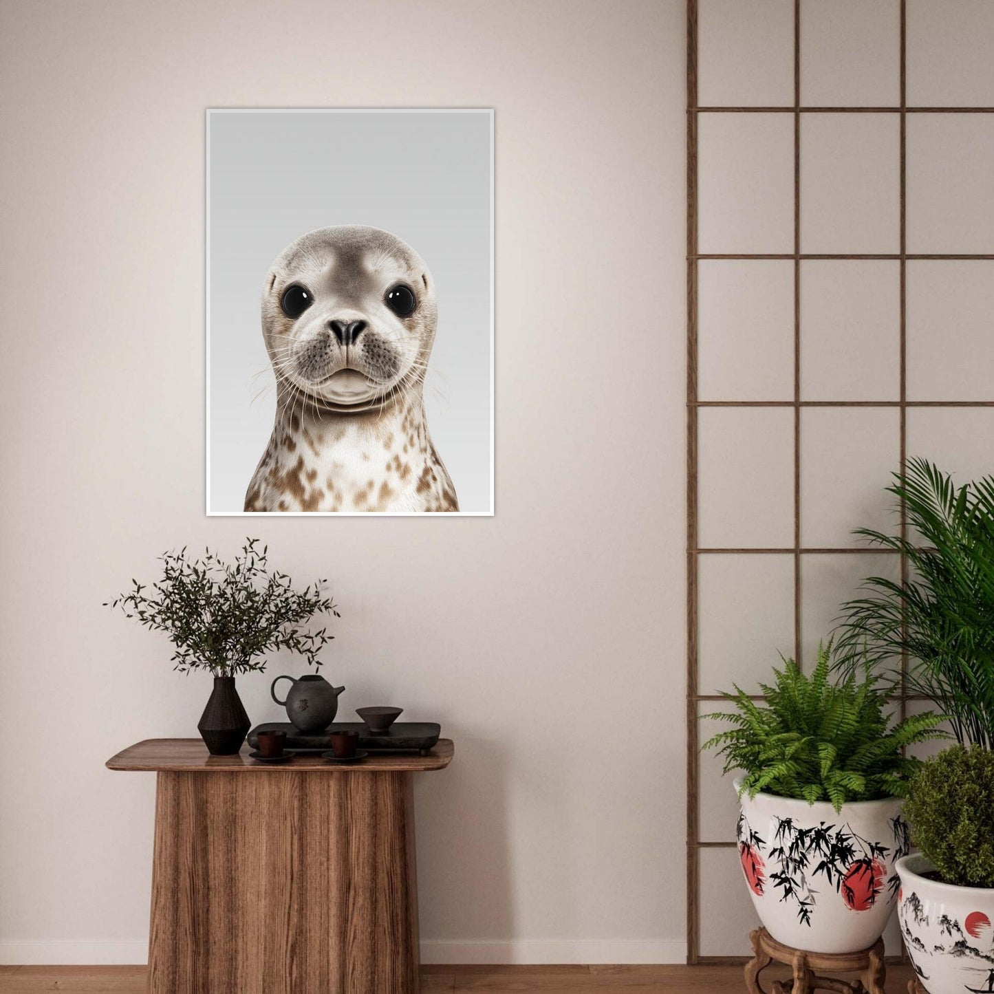 Seal portrait poster - Sillystroke