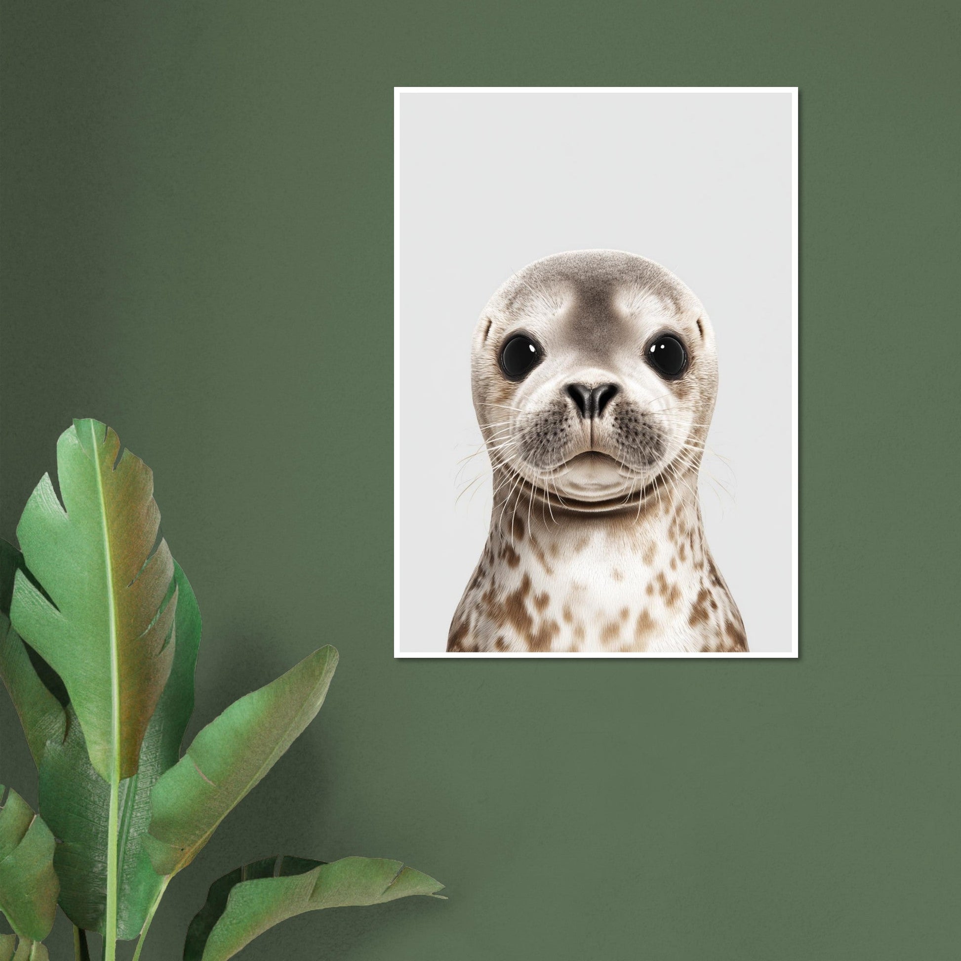 Seal portrait poster - Sillystroke