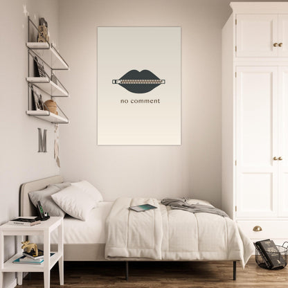 Sealed Lips Poster - Sillystroke