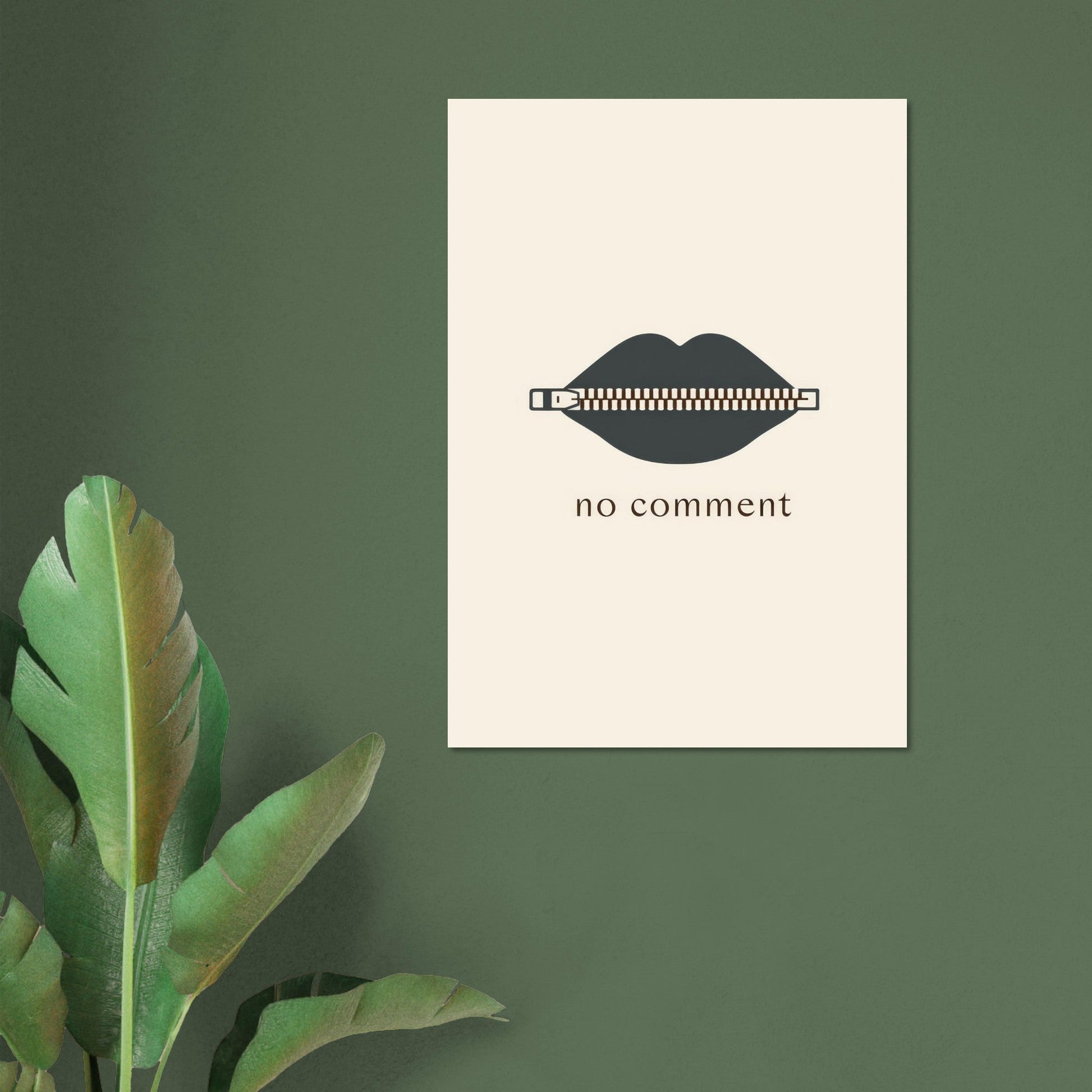 Sealed Lips Poster - Sillystroke