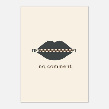 Sealed Lips Poster - Sillystroke