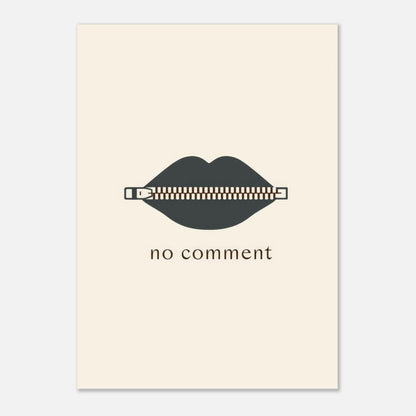 Sealed Lips Poster - Sillystroke