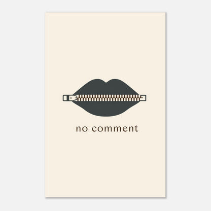 Sealed Lips Poster - Sillystroke