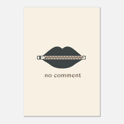 Sealed Lips Poster - Sillystroke