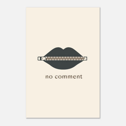 Sealed Lips Poster - Sillystroke