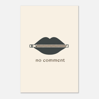 Sealed Lips Poster - Sillystroke