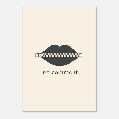 Sealed Lips Poster - Sillystroke