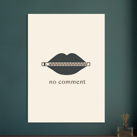 Sealed Lips Poster - Sillystroke