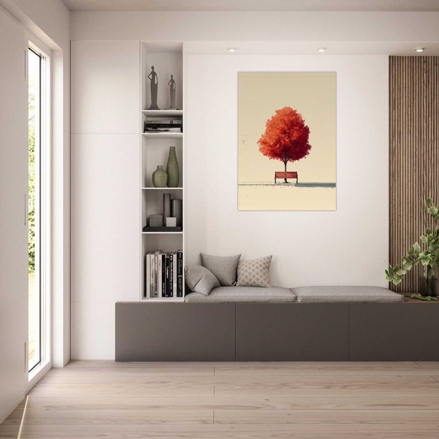 Serene Autumn Tree Poster - Sillystroke