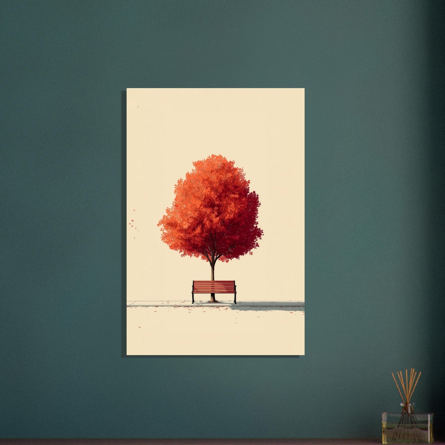 Serene Autumn Tree Poster - Sillystroke