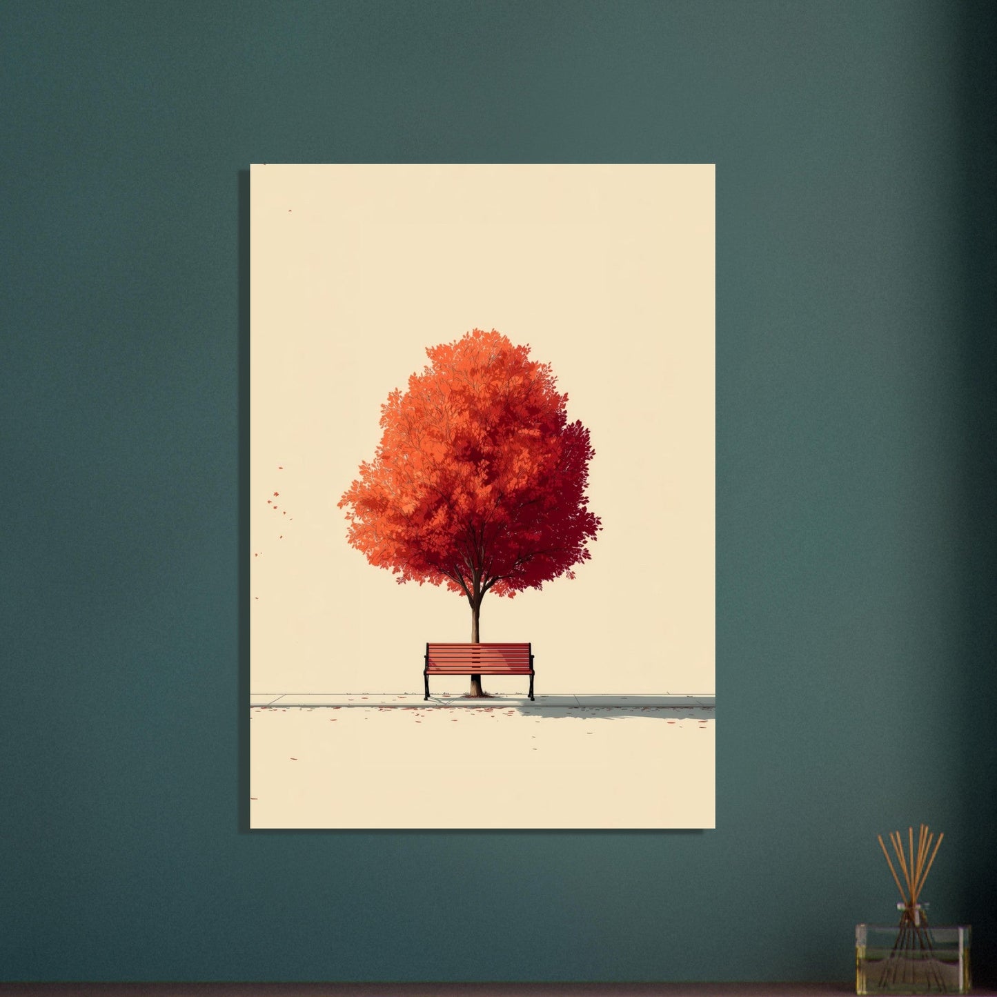 Serene Autumn Tree Poster - Sillystroke