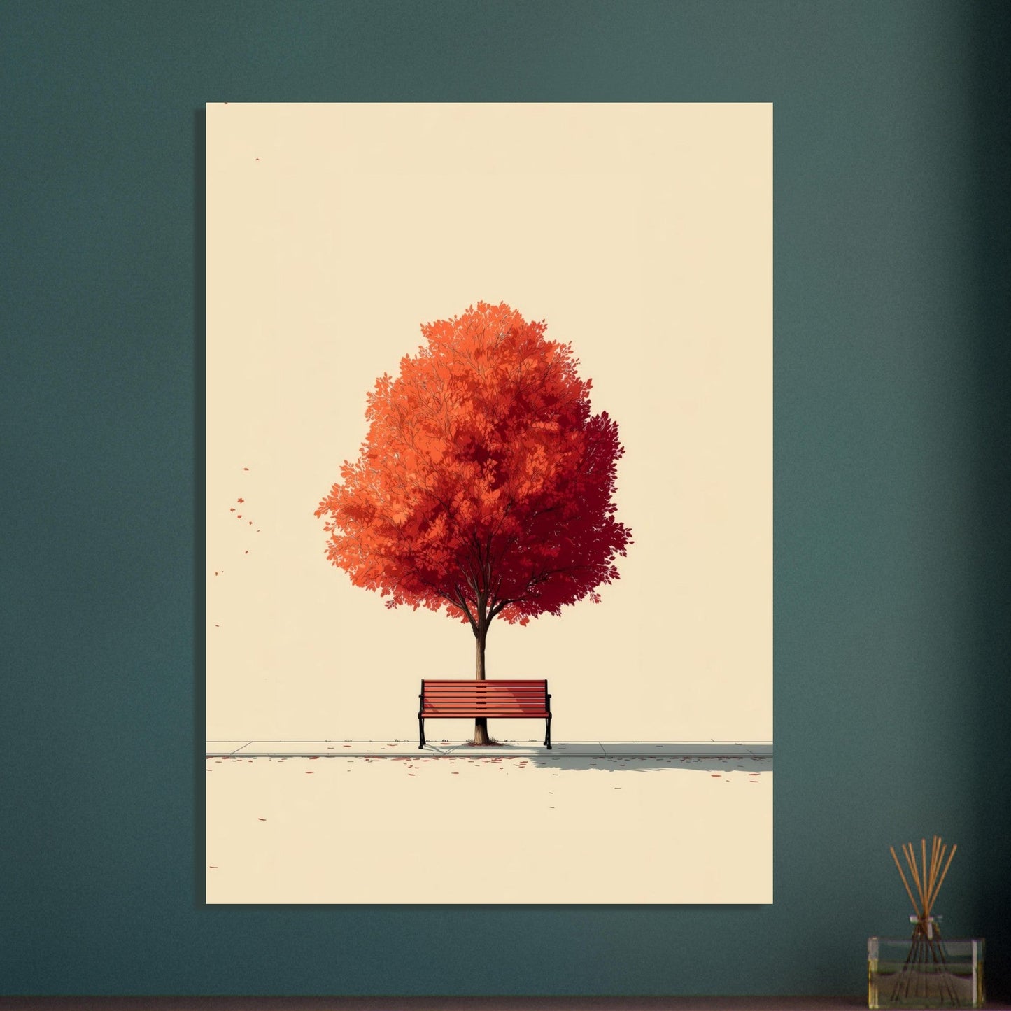 Serene Autumn Tree Poster - Sillystroke