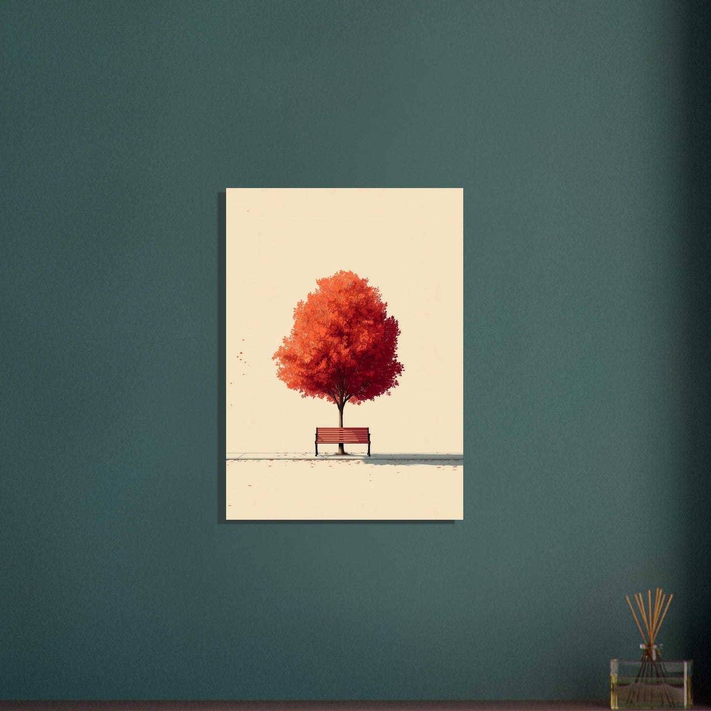 Serene Autumn Tree Poster - Sillystroke
