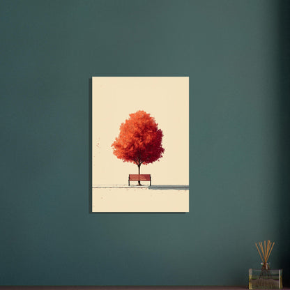 Serene Autumn Tree Poster - Sillystroke