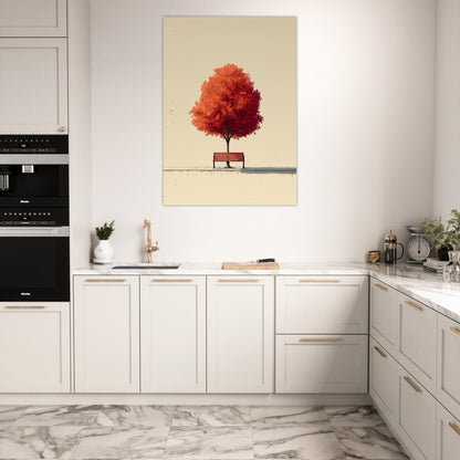 Serene Autumn Tree Poster - Sillystroke