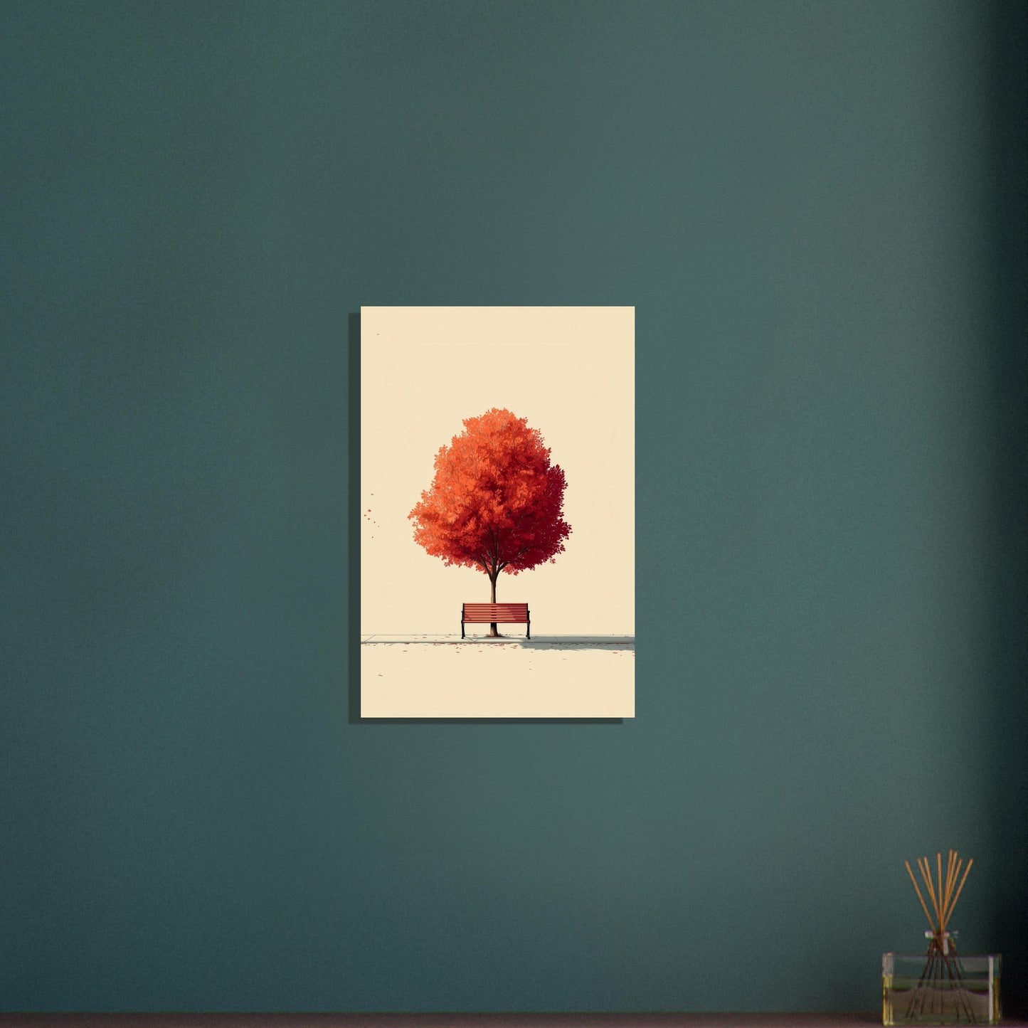 Serene Autumn Tree Poster - Sillystroke