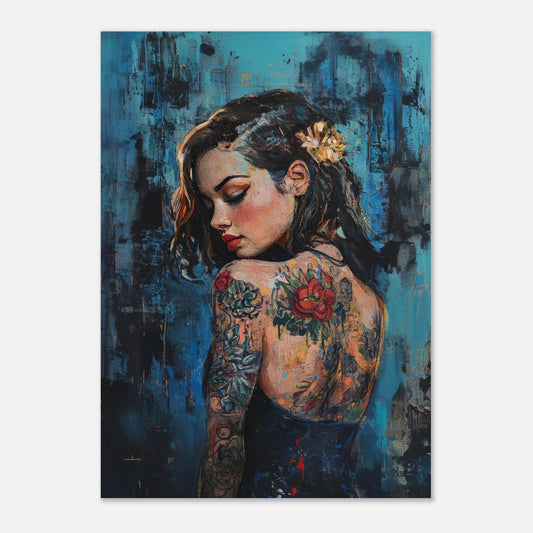 Serene tattoo goddess poster - Sillystroke