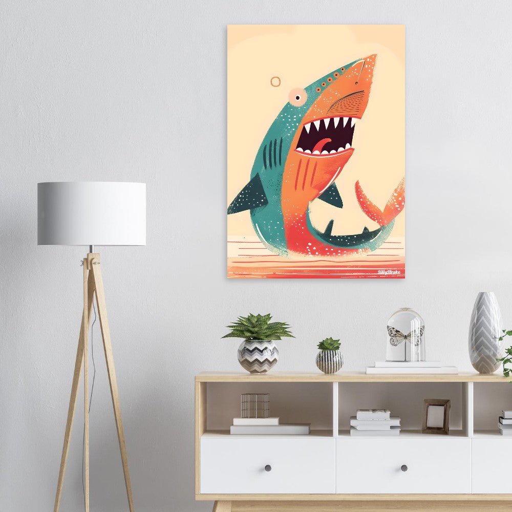 Shark poster - Sillystroke