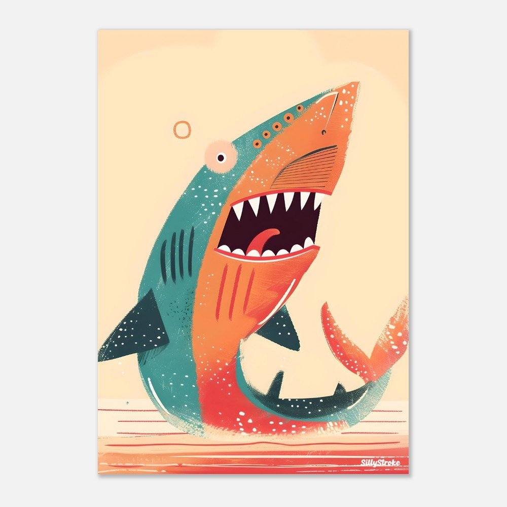 Shark poster - Sillystroke