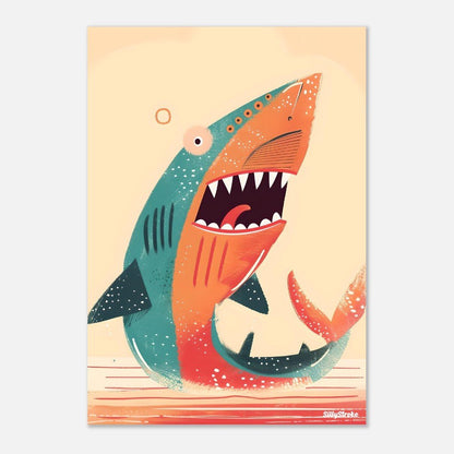 Shark poster - Sillystroke