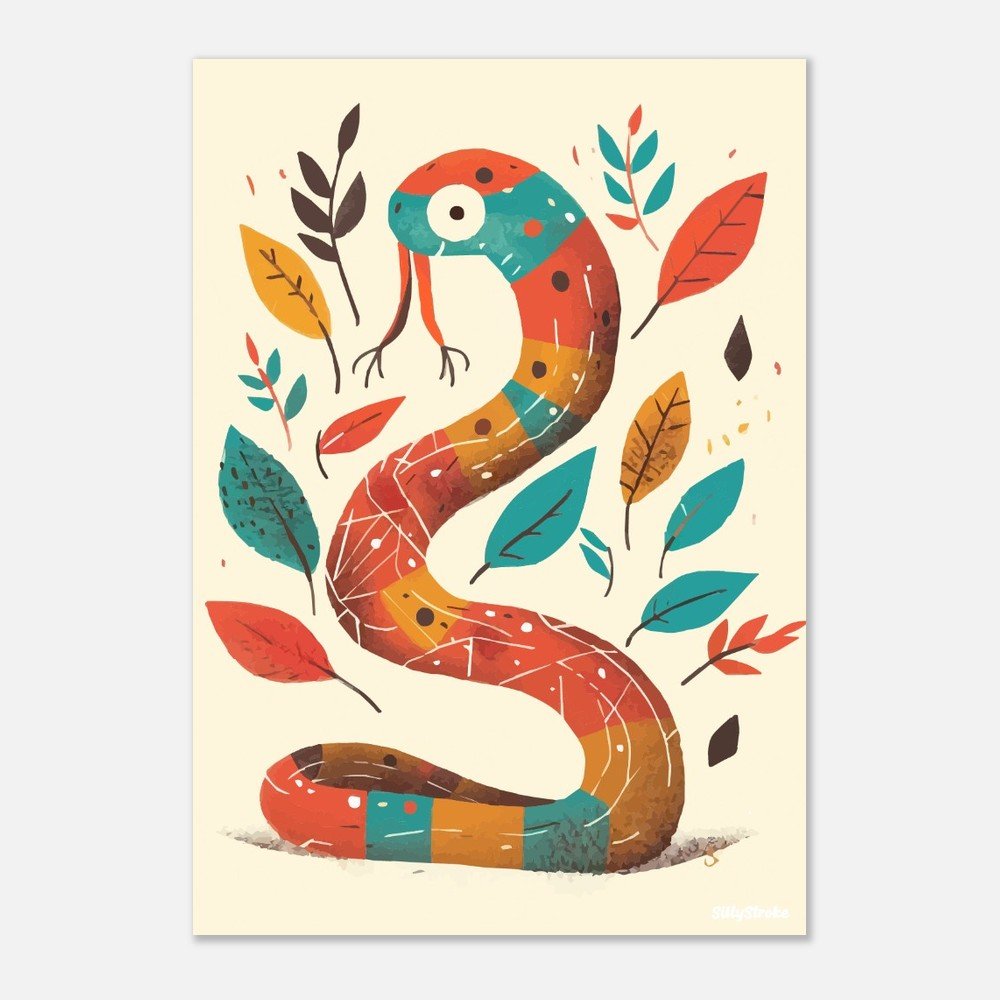 Snake poster - Sillystroke