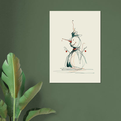 Snowman poster - Sillystroke