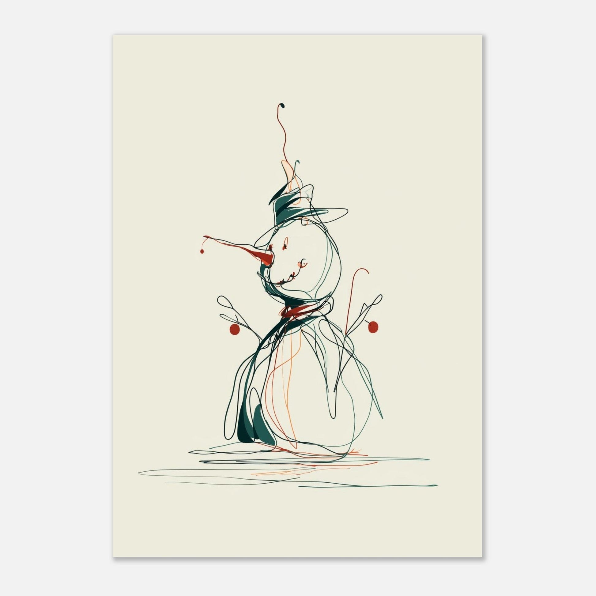Snowman poster - Sillystroke