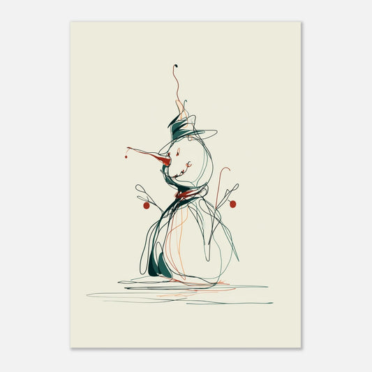 Snowman poster - Sillystroke