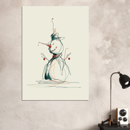 Snowman poster - Sillystroke