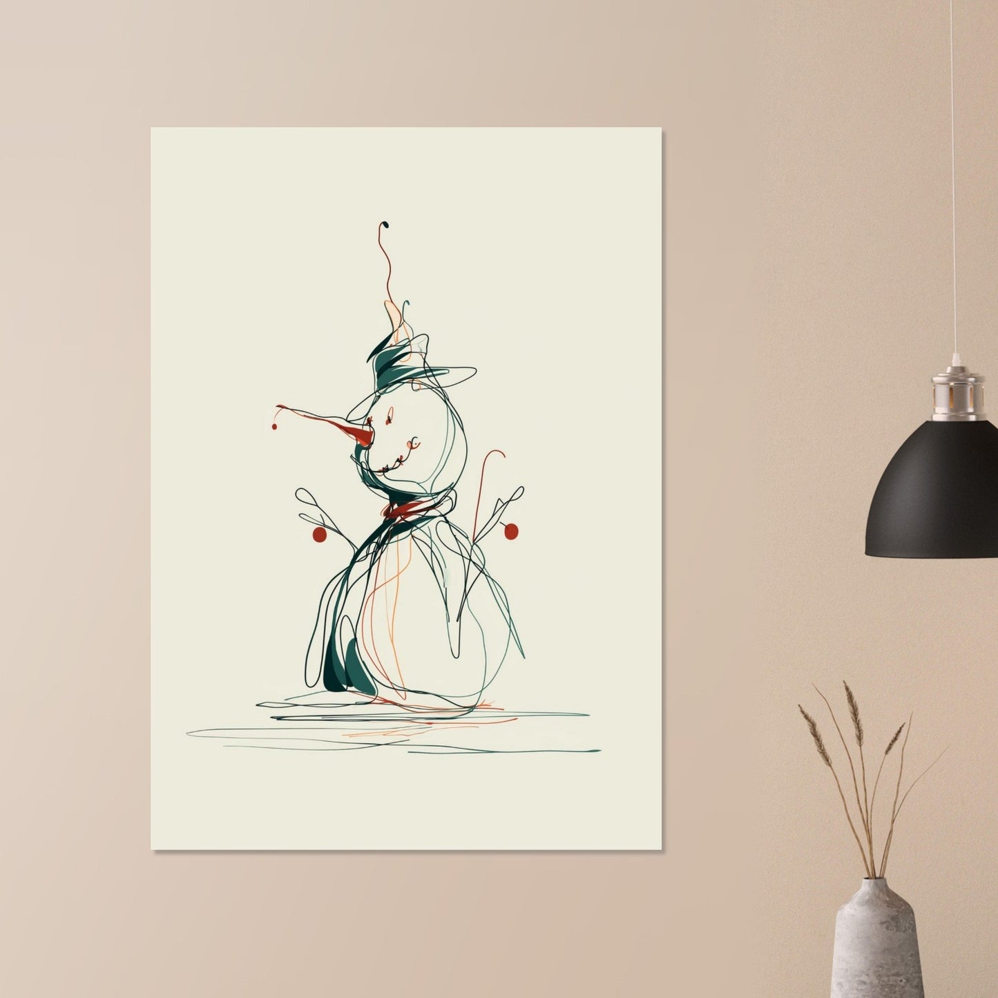 Snowman poster - Sillystroke