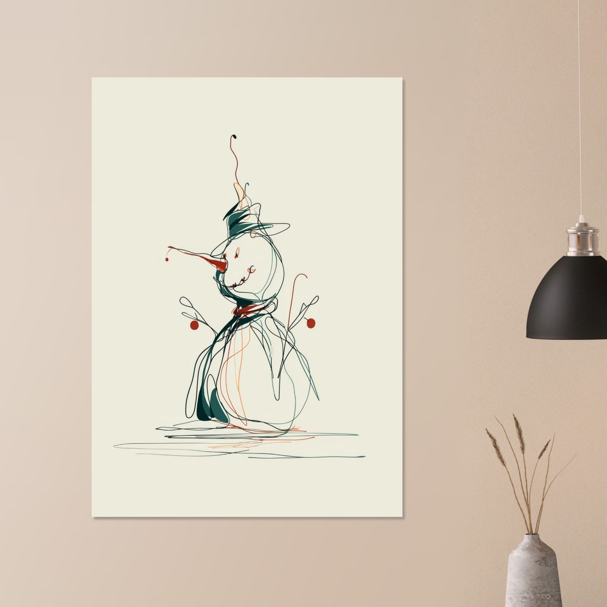 Snowman poster - Sillystroke
