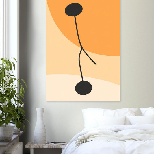 Soft colors with black contrast poster - Sillystroke