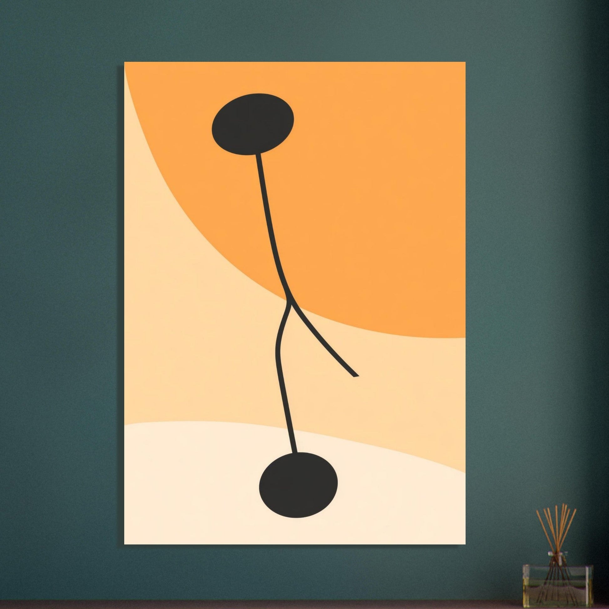 Soft colors with black contrast poster - Sillystroke