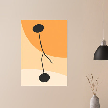 Soft colors with black contrast poster - Sillystroke