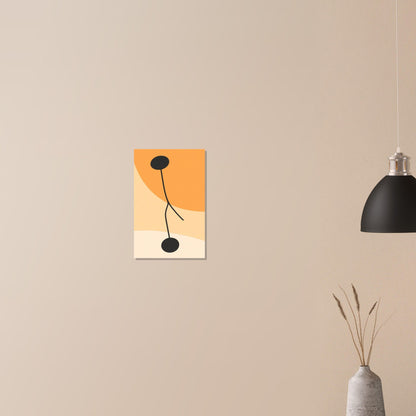 Soft colors with black contrast poster - Sillystroke