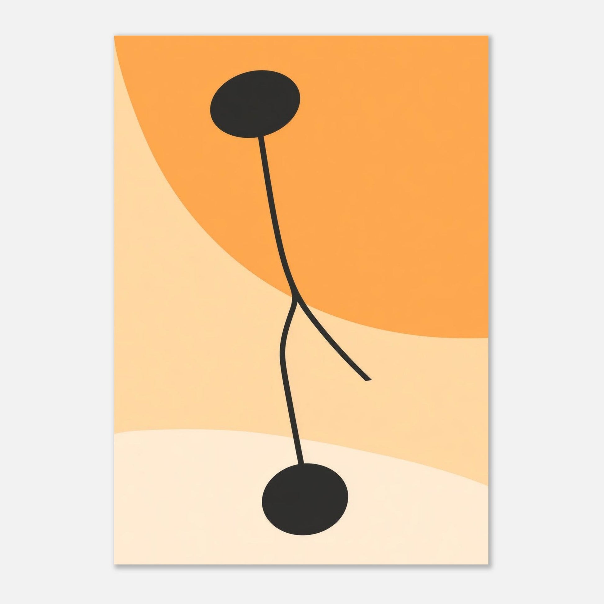 Soft colors with black contrast poster - Sillystroke