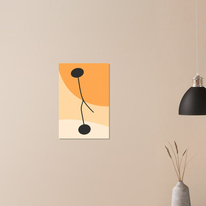 Soft colors with black contrast poster - Sillystroke