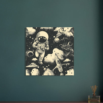 Space monster poster - Sillystroke