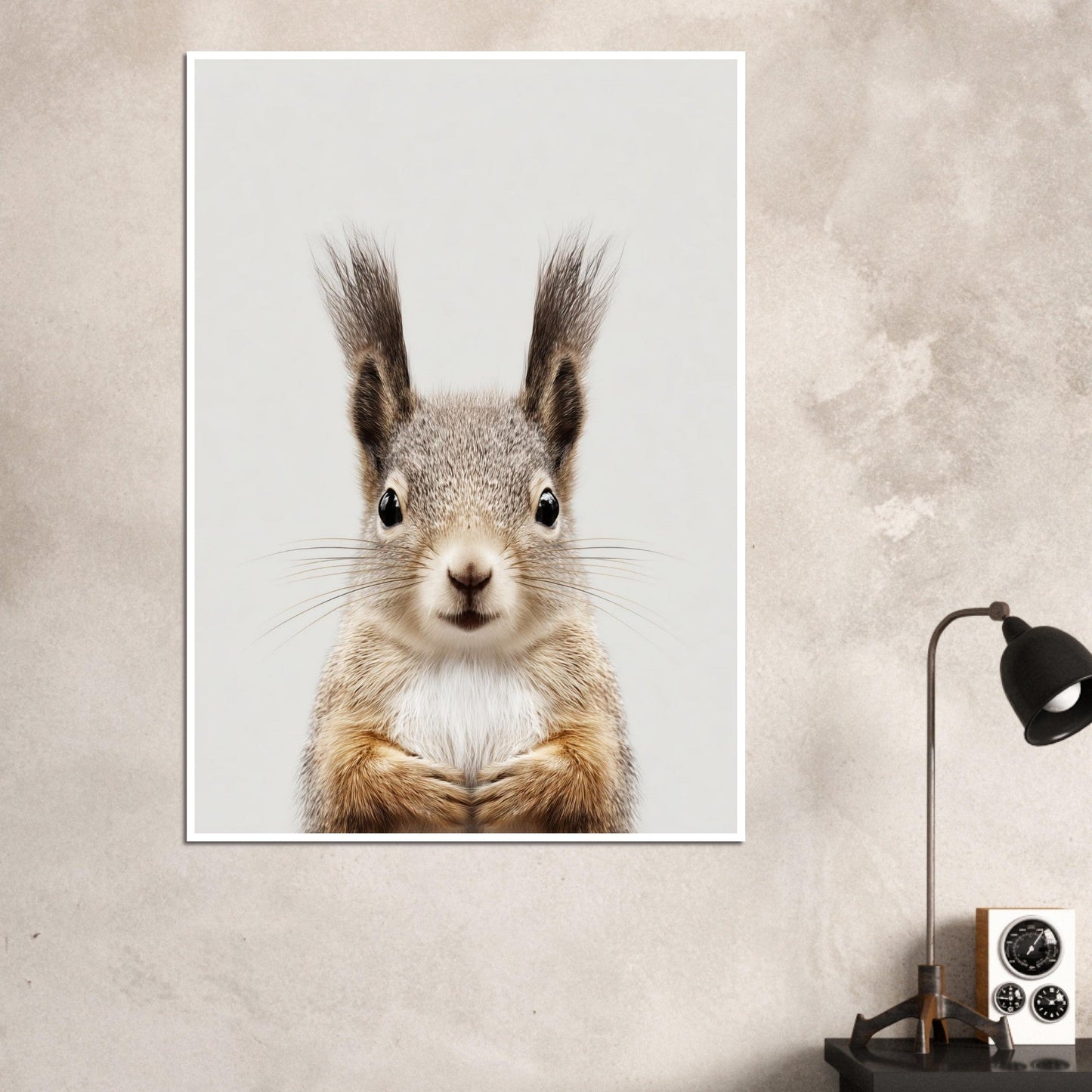 Squirrel portrait poster - Sillystroke