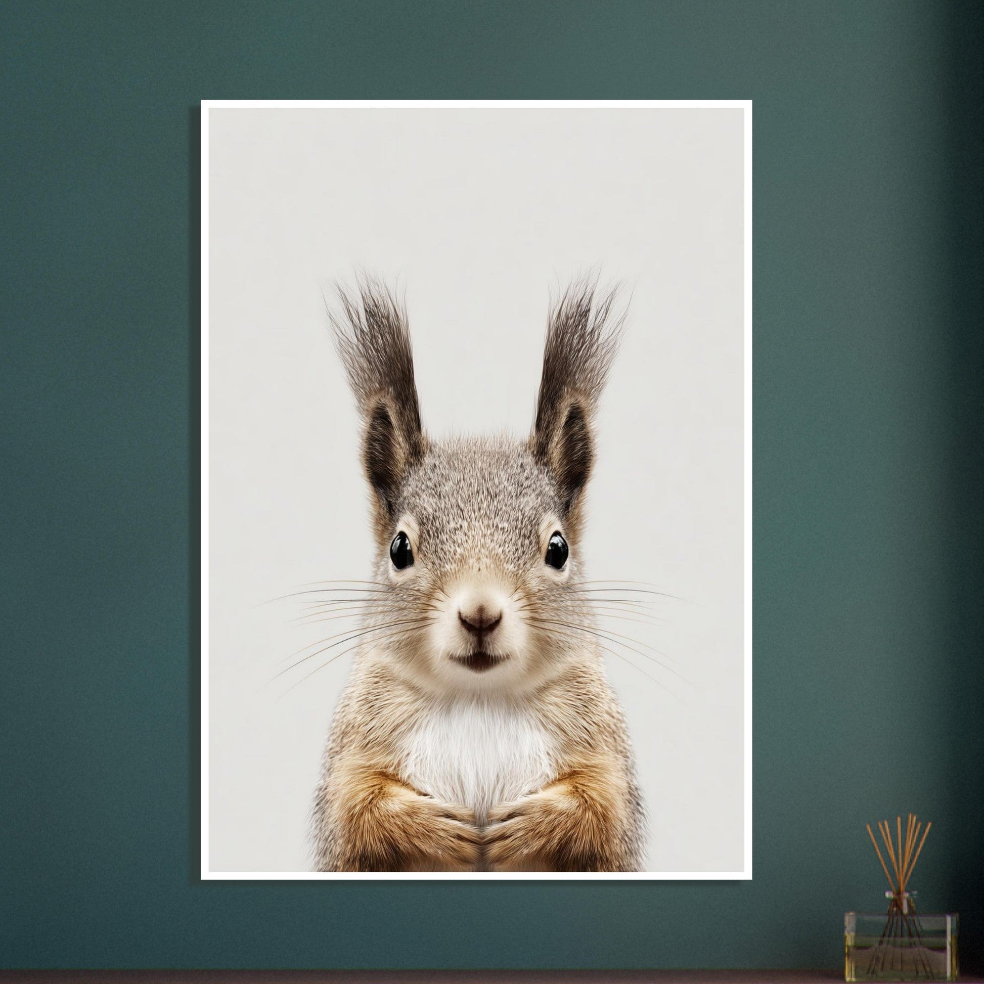 Squirrel portrait poster - Sillystroke