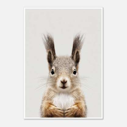 Squirrel portrait poster - Sillystroke