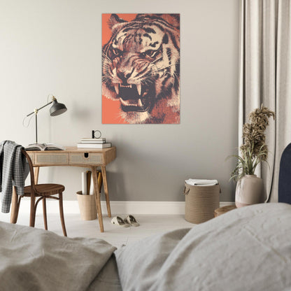 Stunning Close - Up Tiger Poster - Sillystroke
