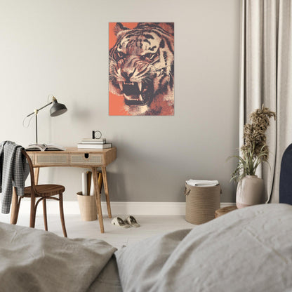 Stunning Close - Up Tiger Poster - Sillystroke