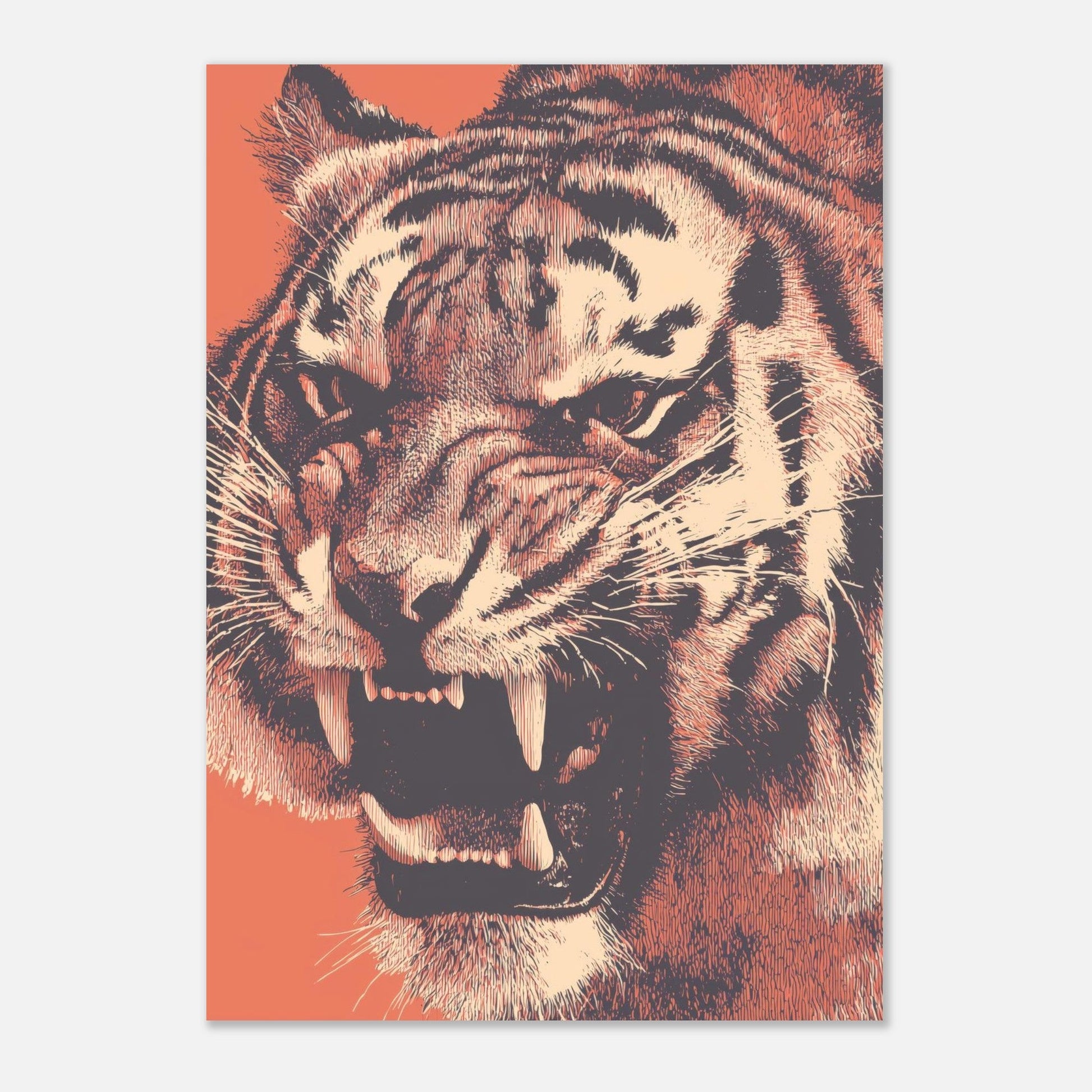 Stunning Close - Up Tiger Poster - Sillystroke