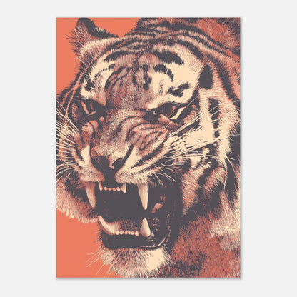 Stunning Close - Up Tiger Poster - Sillystroke