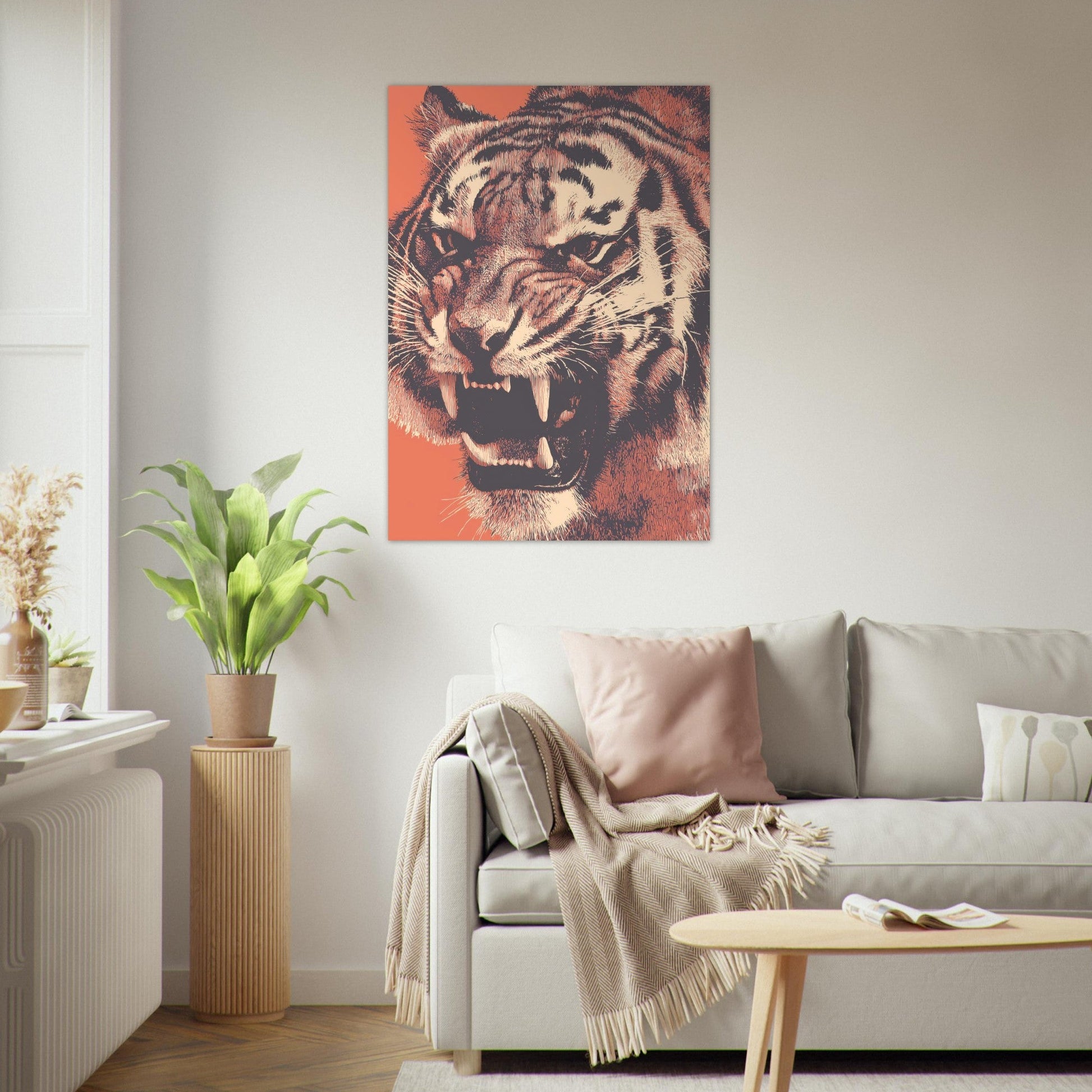 Stunning Close - Up Tiger Poster - Sillystroke