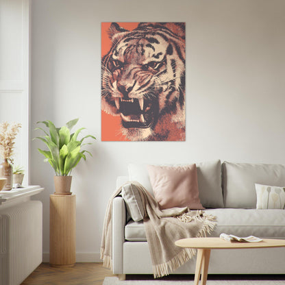 Stunning Close - Up Tiger Poster - Sillystroke