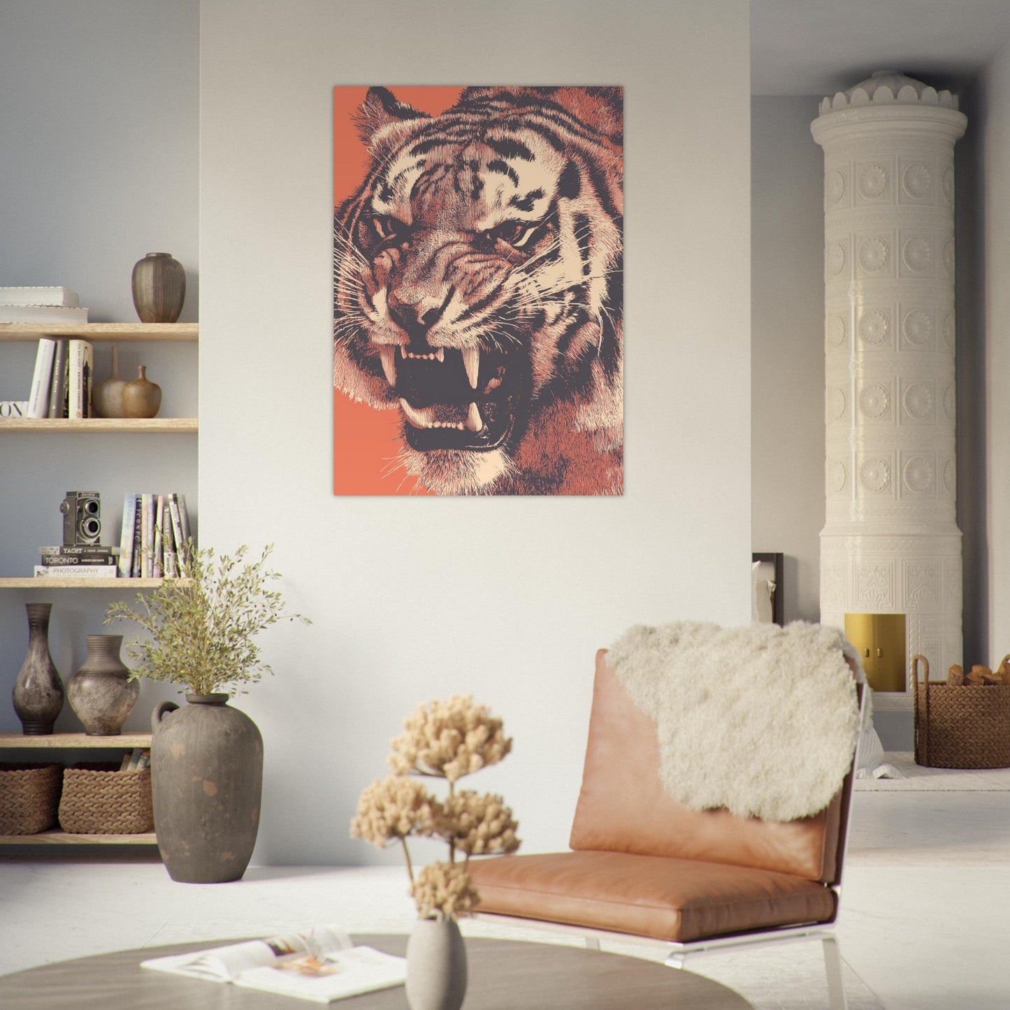 Stunning Close - Up Tiger Poster - Sillystroke