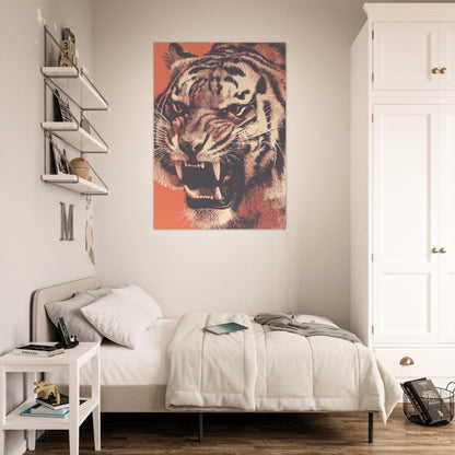 Stunning Close - Up Tiger Poster - Sillystroke